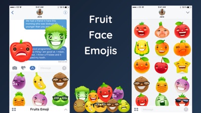Funny Fruits Emojis Sticker IM screenshot 3