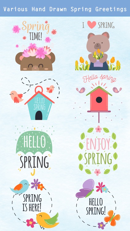 Hello Spring - Hand Drawn