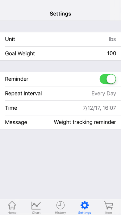 Screenshot #3 pour Body Weight Loss Tracker With Record Chart And Log