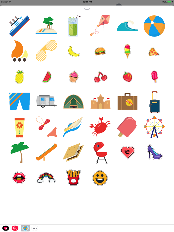 Summer Holiday Sticker