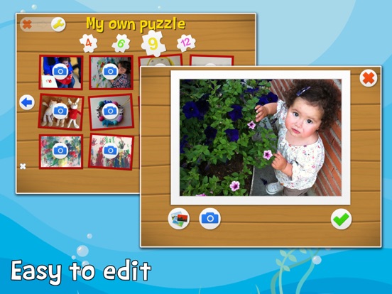 My own puzzle kids app iPad screenshot