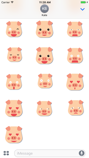 Pig emoji smiley pack(圖2)-速報App