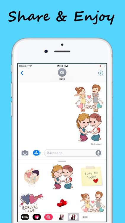 Love Sticker For iMessanger