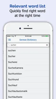 german dictionary + iphone screenshot 2