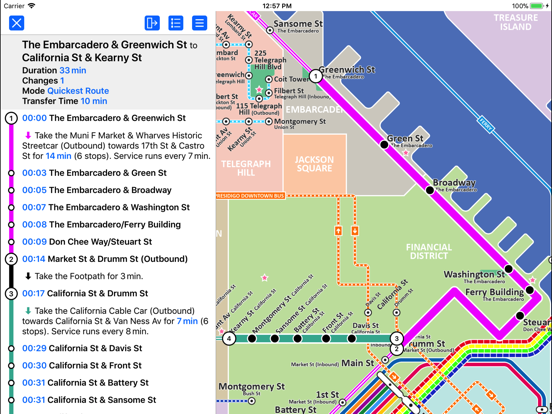 Screenshot #5 pour San Francisco Metro from Zuti
