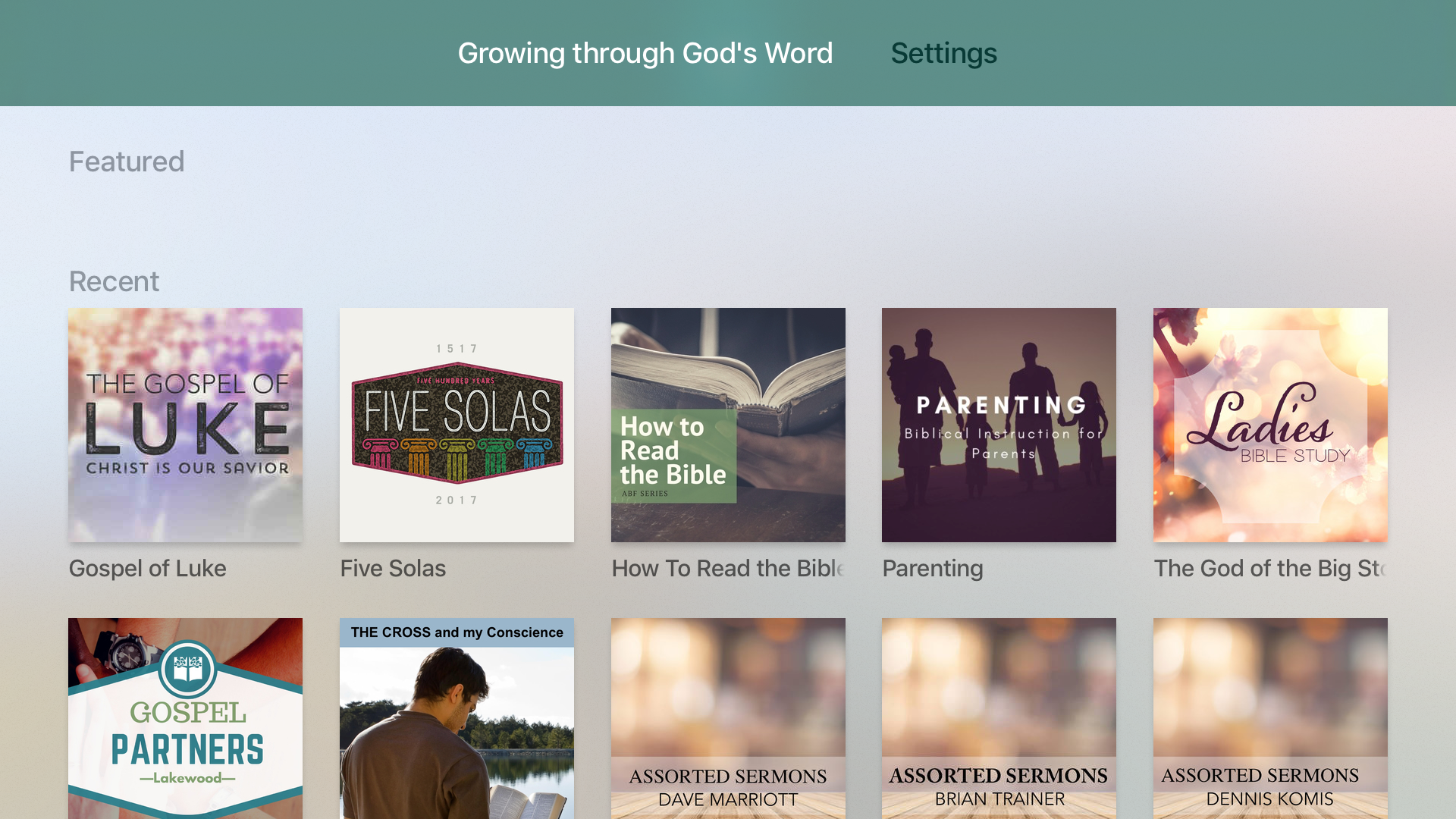 Growing through God's Word