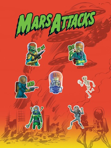 Mars Attacks Stickersのおすすめ画像1