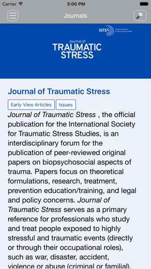 JTS Journal of Traumatic Stres(圖2)-速報App