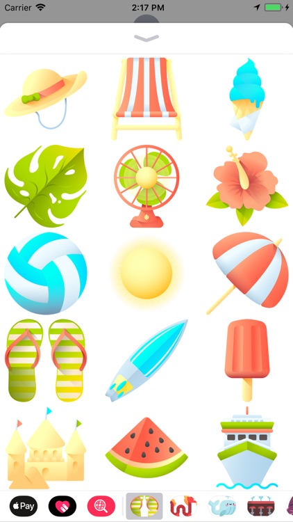 Sun, Sea And Sand Stickers