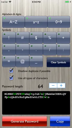 Quick Password Maker screenshot 1