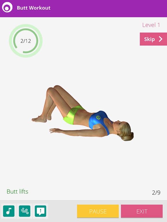 Butt Workout Plan - Lumowell iPad screenshot 4 - Health & Fitness app