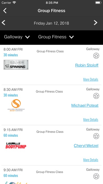 Tilton Fitness App screenshot 3
