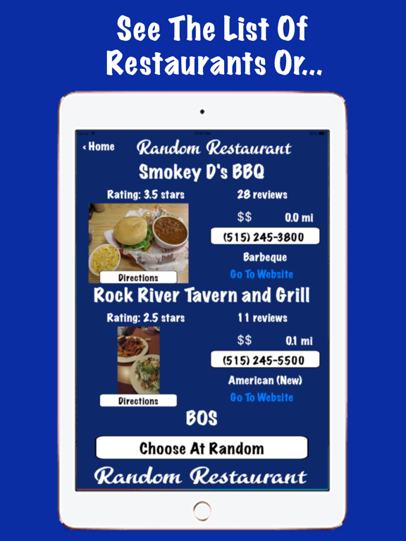 Screenshot #5 pour Random Restaurant Finder