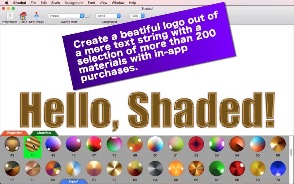 #5. Shaded (macOS) Podle: Tomoyuki Okawa