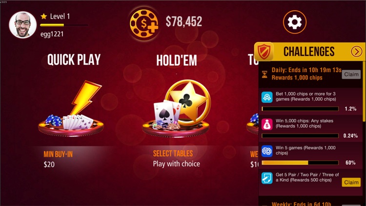 Miiny Poker Texas Holdem screenshot-4