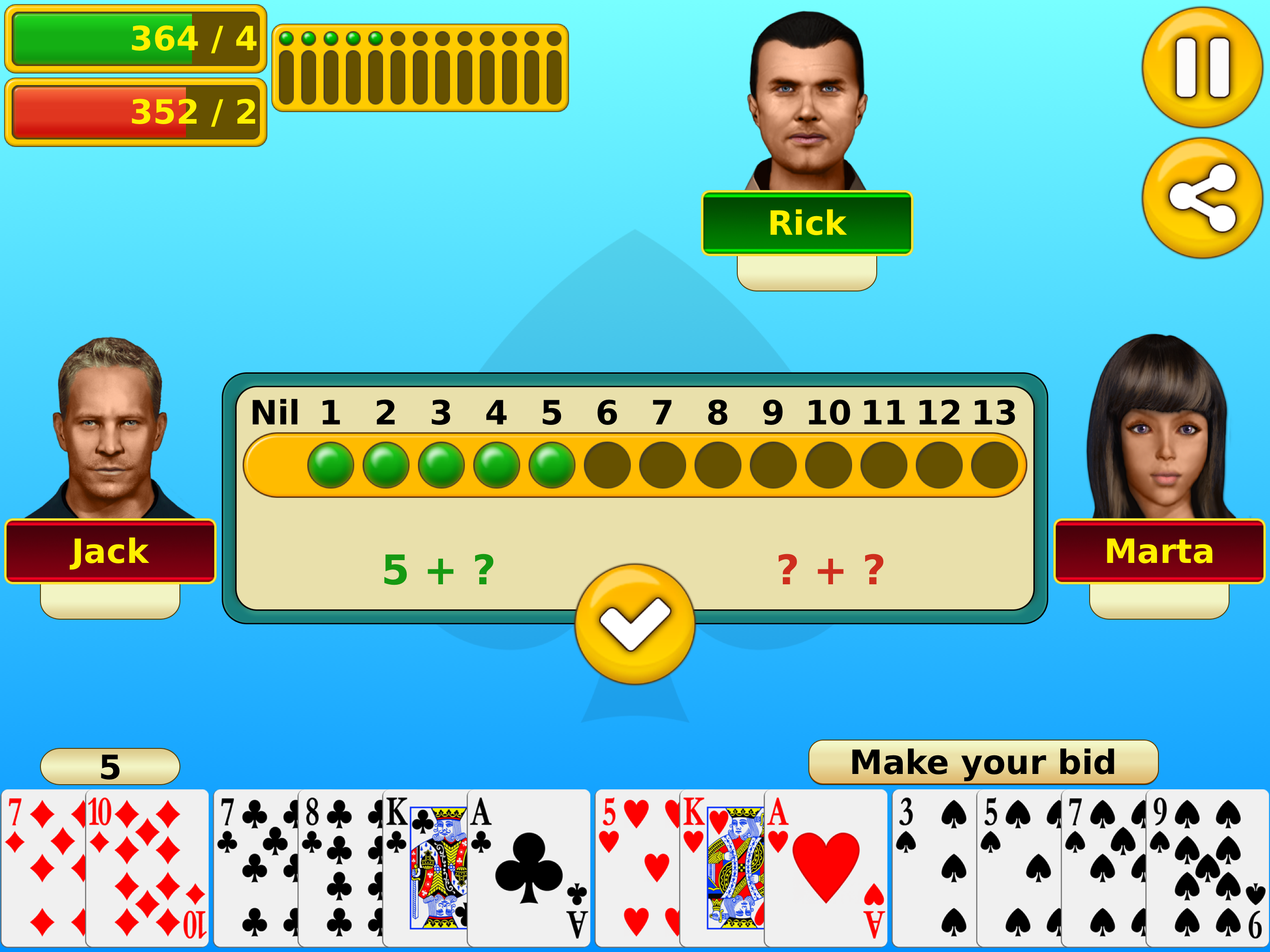 Spades - Play online & offline screenshot 7