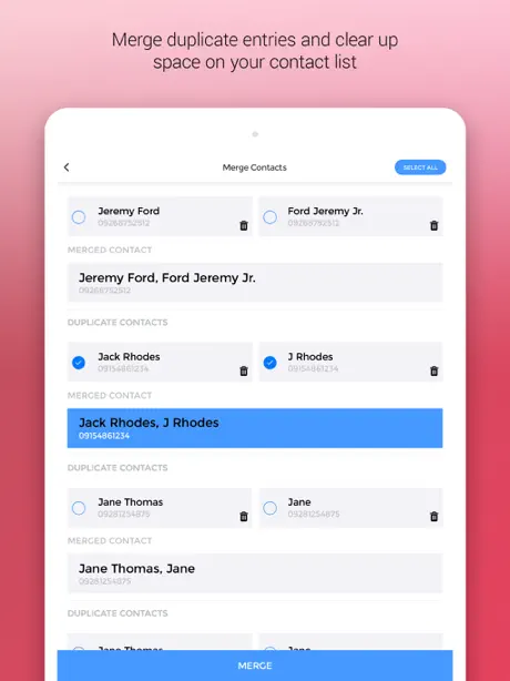 Contacts Backup & Duplicates