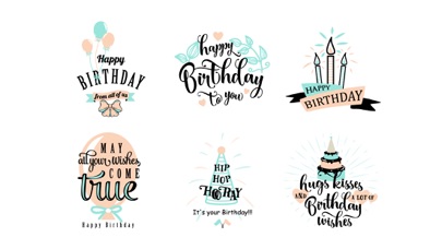 Happy Birthday Stickers Wishes screenshot 3