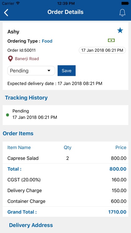 Business App Food On Fly