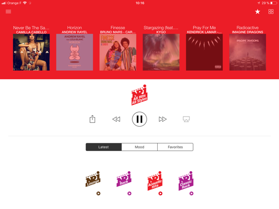 NRJ Lebanon iPad screenshot 5 - Music app