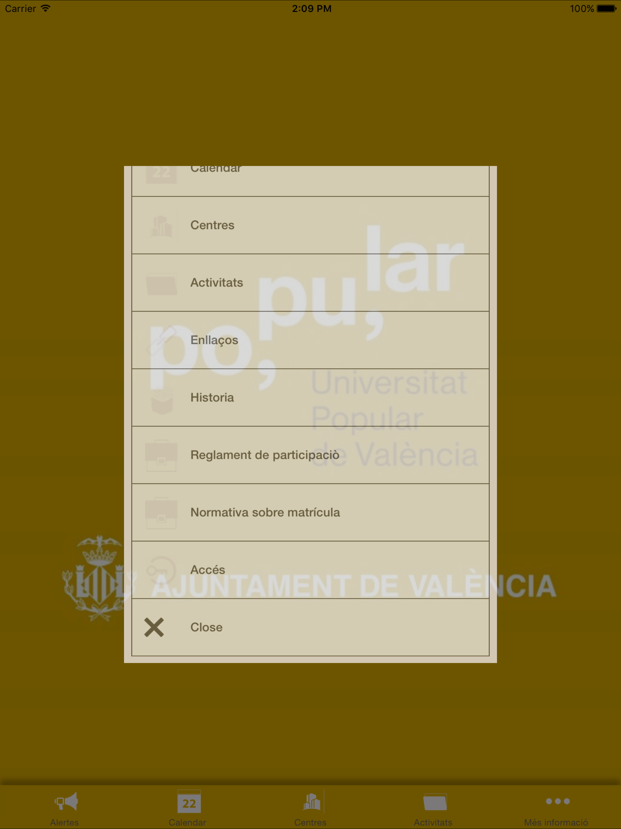 Universitat Popular de Valencia screenshot 10