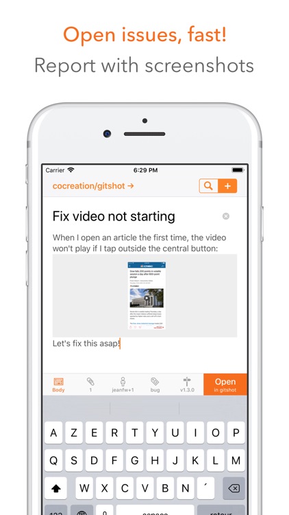 GitShot - GitHub Issues client