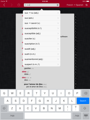 Screenshot #6 pour Accio: Français-Espagnol