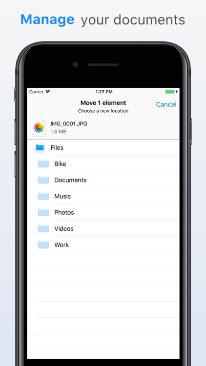 File Manager Wireless Storage
