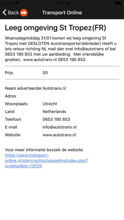 Transport Online screenshot-3