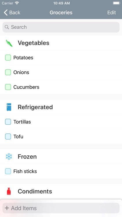 Caramel Grocery List screenshot-3