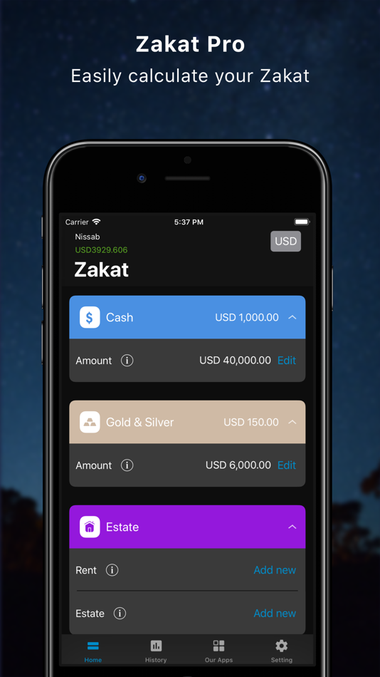 Zakat Pro for Muslim الزكاة - 1.0 - (iOS)