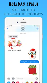 holiday emoji stickers iphone screenshot 1