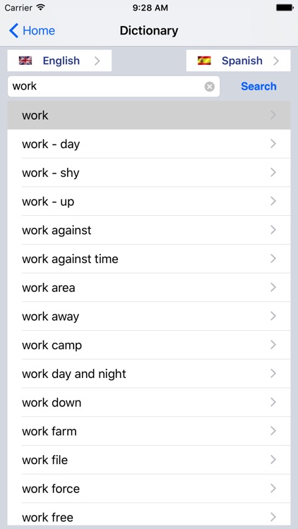 English/Spanish Dictionary screenshot-3