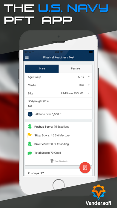 Screenshot #1 pour Navy PRT Calculator - US Navy PFA Calculator & BCA