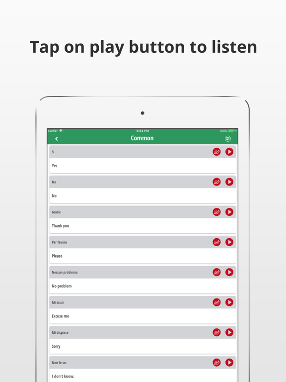 Screenshot #5 pour Learn Italian Language App
