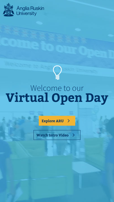 ARU Virtual Open Day app screenshot