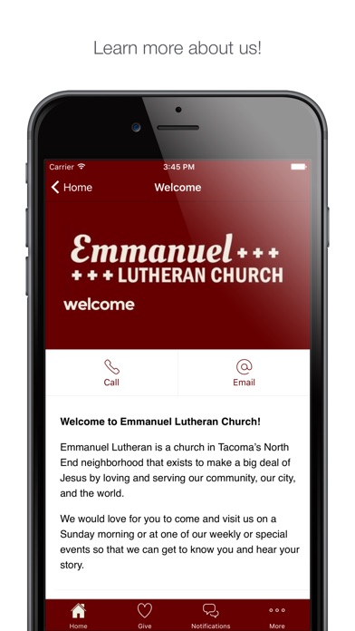 Emmanuel Lutheran screenshot 2