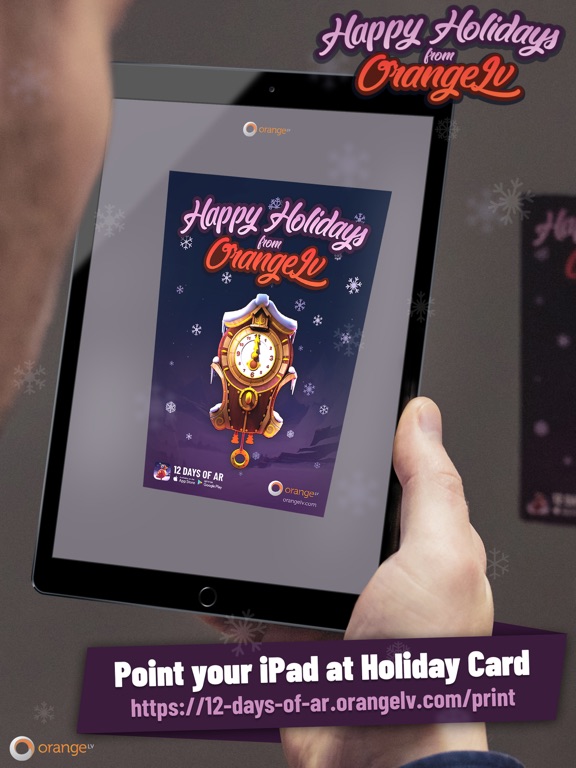 OrangeLV 12 Days of AR iPad screenshot 1 - Entertainment app