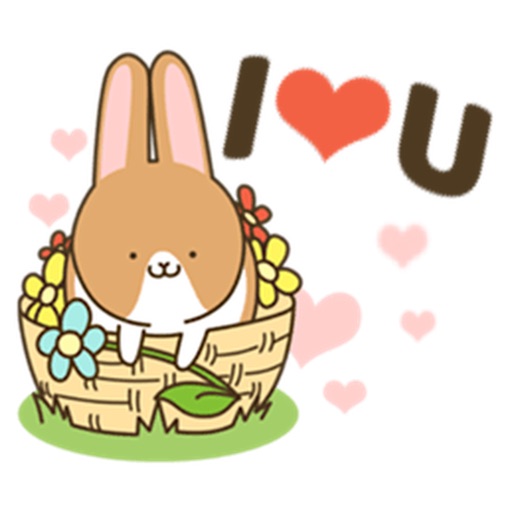 Adorable Coffee Rabbit Sticker icon