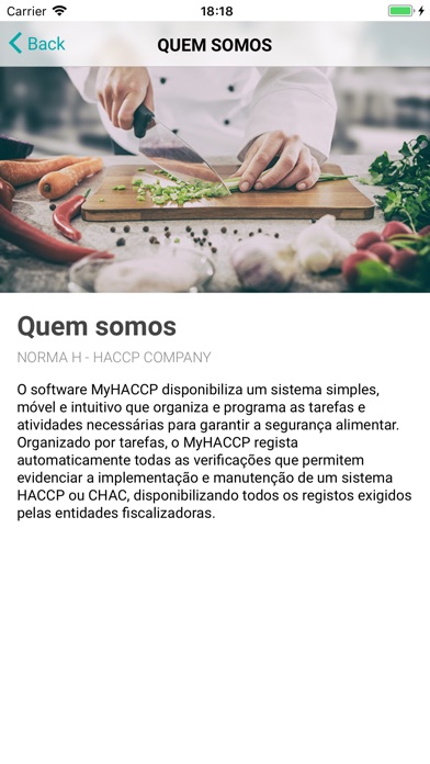 MyHACCP screenshot 2