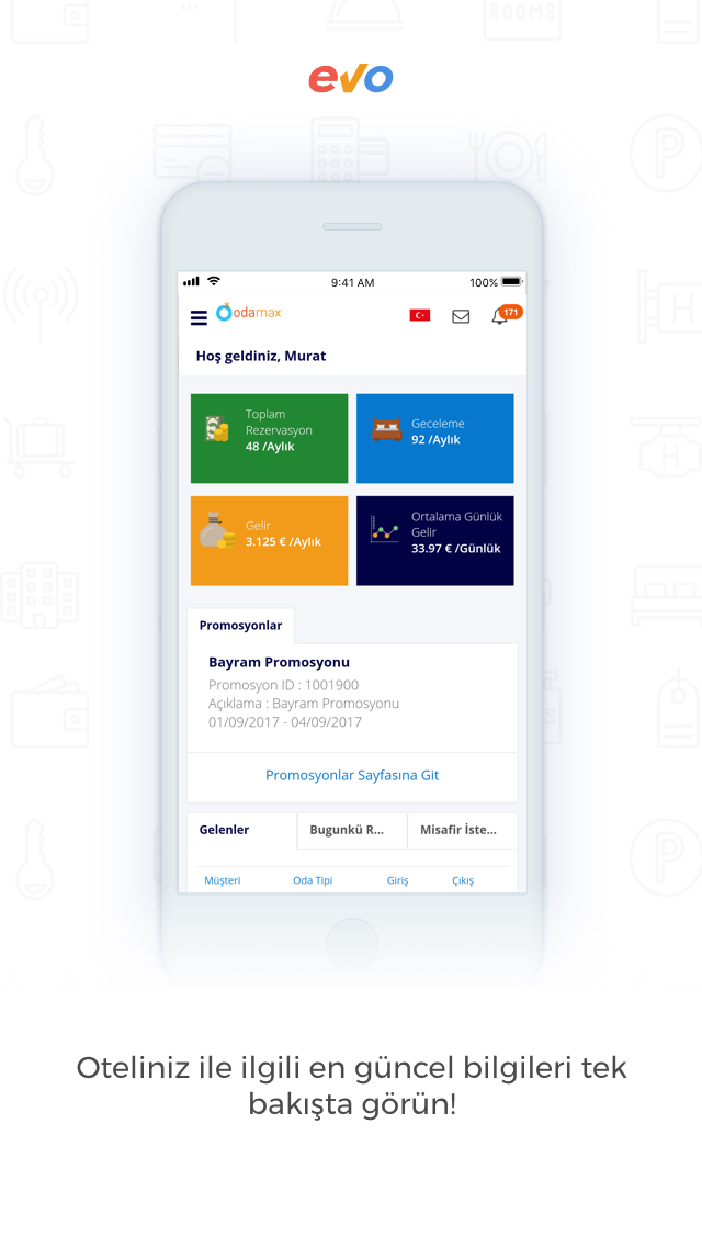 EVO APP – Etstur ve Odamax