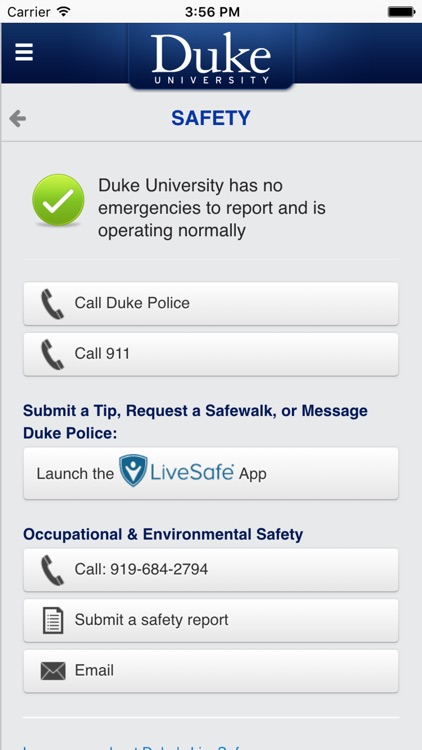 DukeMobile screenshot-3