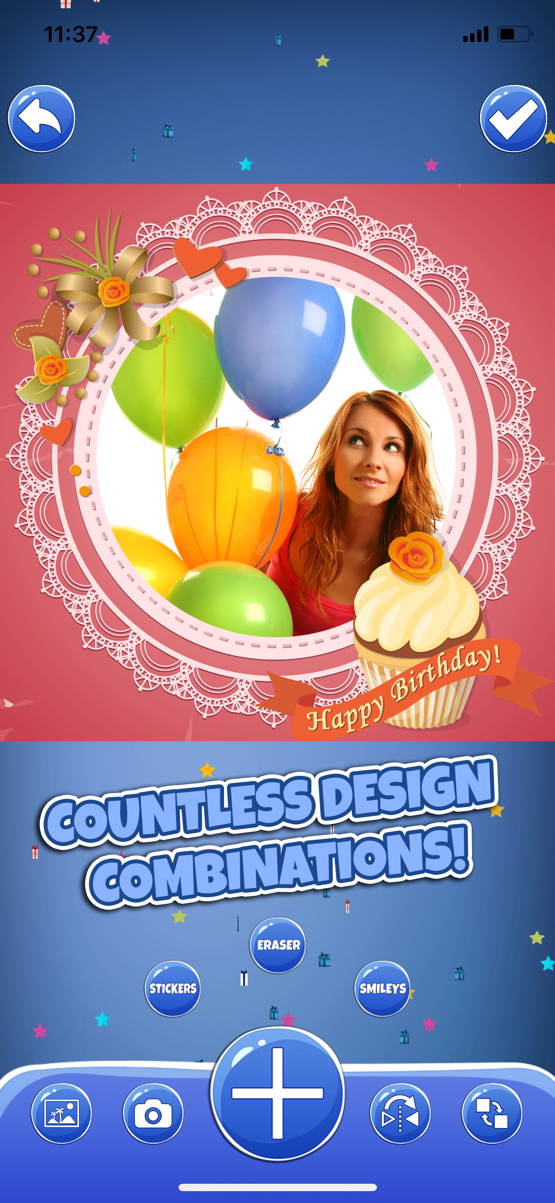 Happy B-day Frames & Stickers screenshot 5