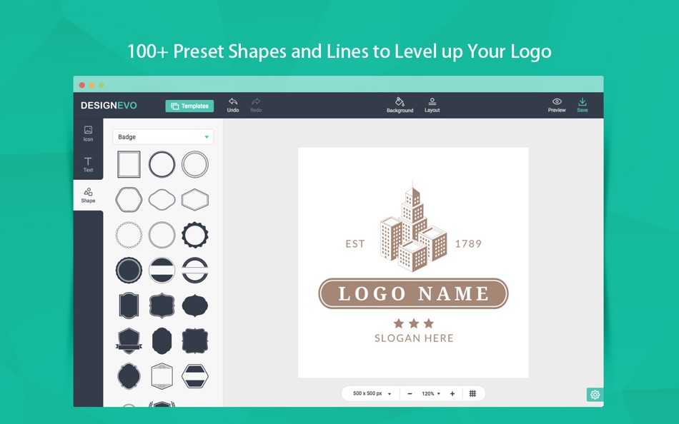 #4. DesignEvo Logo Maker (macOS) 由: PearlMountain Technology