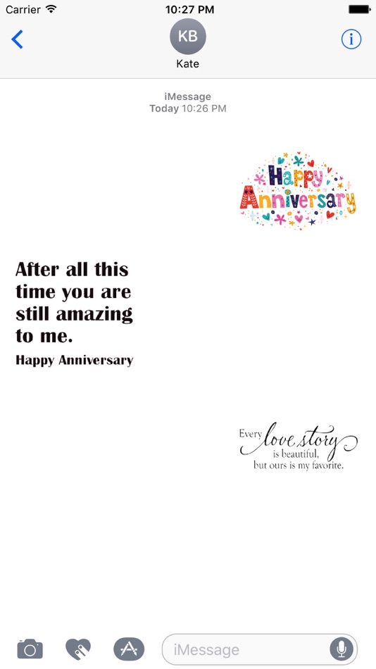 Happy Anniversary Love Sticker Pack - 1.0 - (iOS)