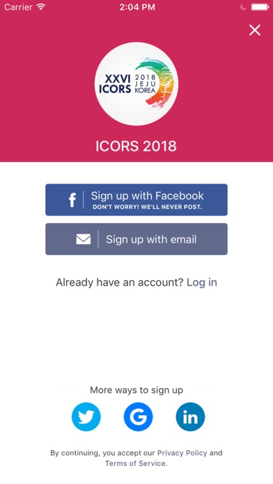 ICORS 2018 screenshot 3