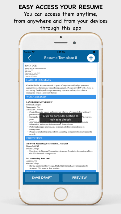 My Resume Builder - CV Maker Screenshot