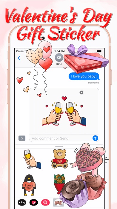 Valentine's Day - Gift Sticker screenshot 3