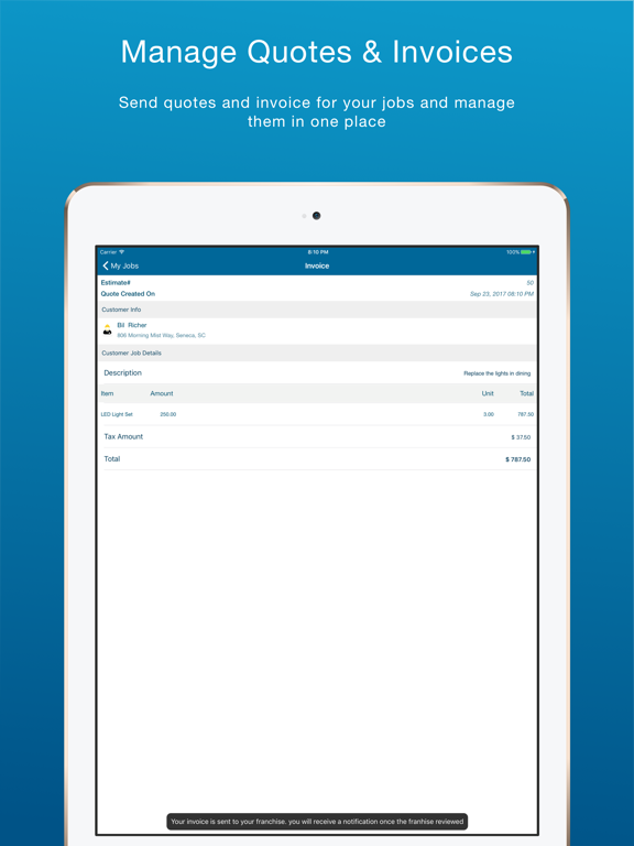 Concierge PRO iPad screenshot 1 - Business app