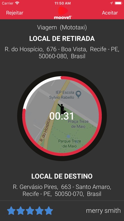 Moove1 Driver - motorista screenshot-3
